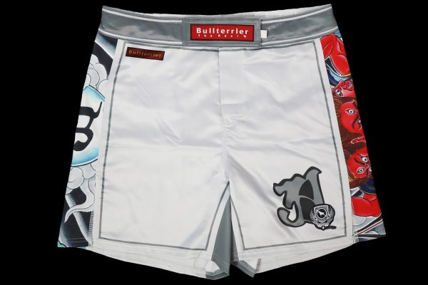BULL TERRIER Ahura Fight Shorts White - Image 3