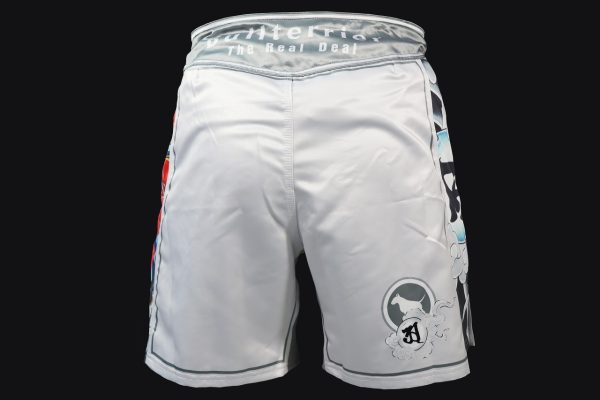 BULL TERRIER Ahura Fight Shorts White - Image 4