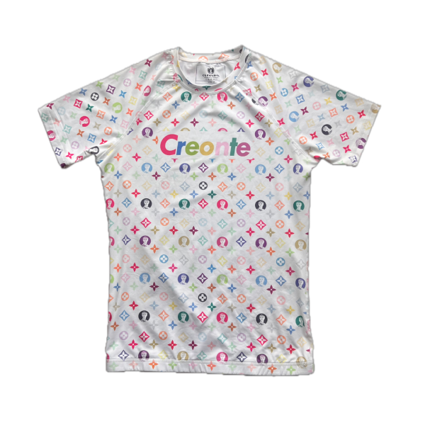 Creonte Rashguard – White Monogram Short Sleeve