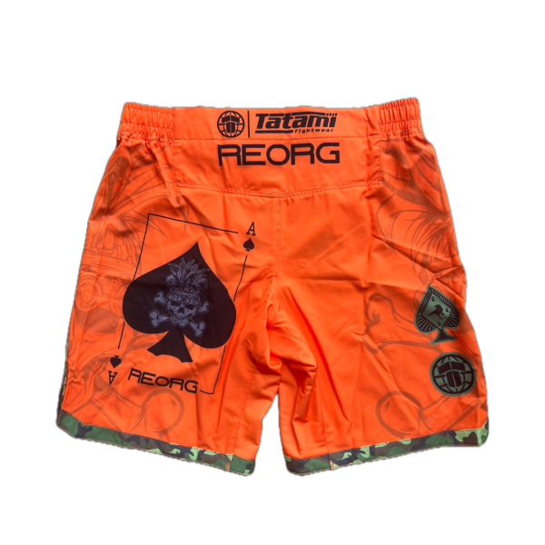 Tatami Reorg Orange Jungle Eco Tech Grappling Shorts - Image 2