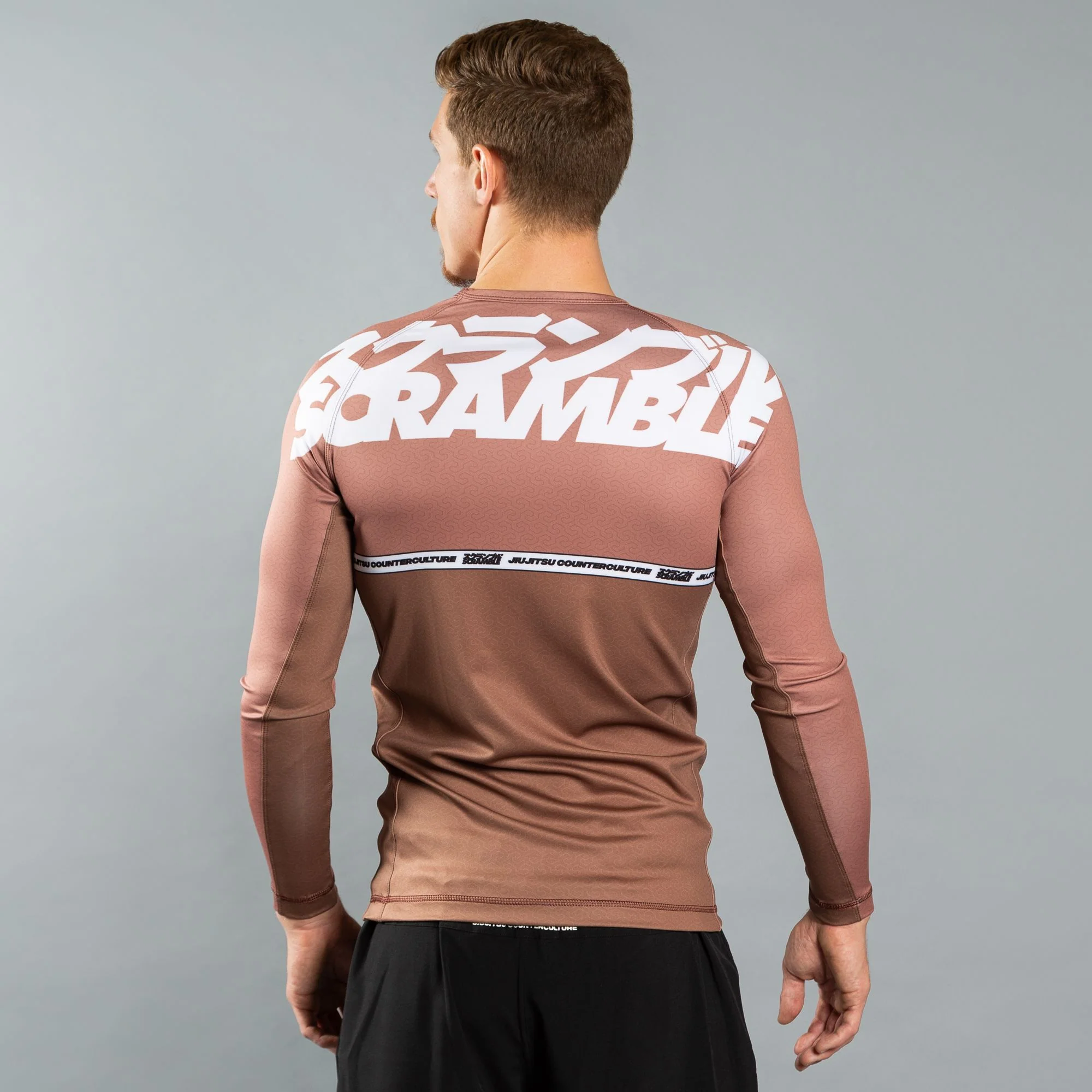 Scramble Rashguard - V4 Brown - Image 3