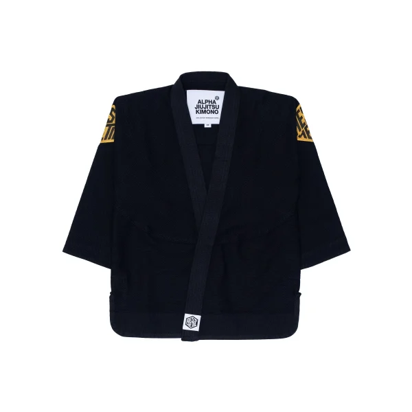 THE ALPHA KIDS KIMONO (BLACK/GOLD)