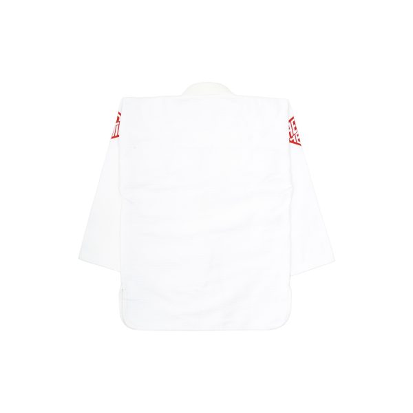 AESTHETIC THE ALPHA+ KIMONO (WHITE/VERMILLION) - Image 2