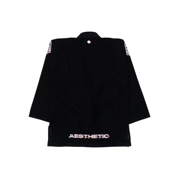 AESTHETIC 'GLITCH' KIMONO (BLACK) - Image 2