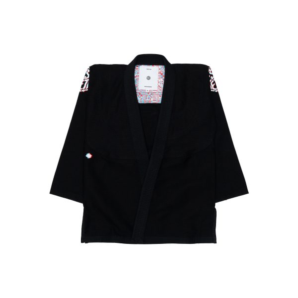 AESTHETIC 'GLITCH' KIMONO (BLACK)