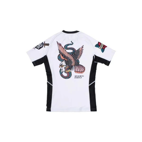 AESTHETIC 'OLD SCHOOL' SHORT SLEEVE RASHGUARD - Image 2
