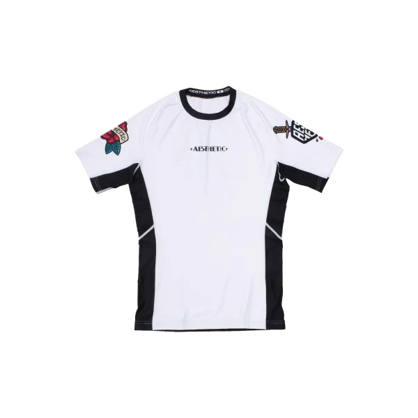 AESTHETIC 'OLD SCHOOL' SHORT SLEEVE RASHGUARD