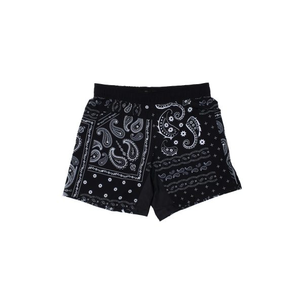 PAISLEY GRAPPLING SHORTS (BLACK)