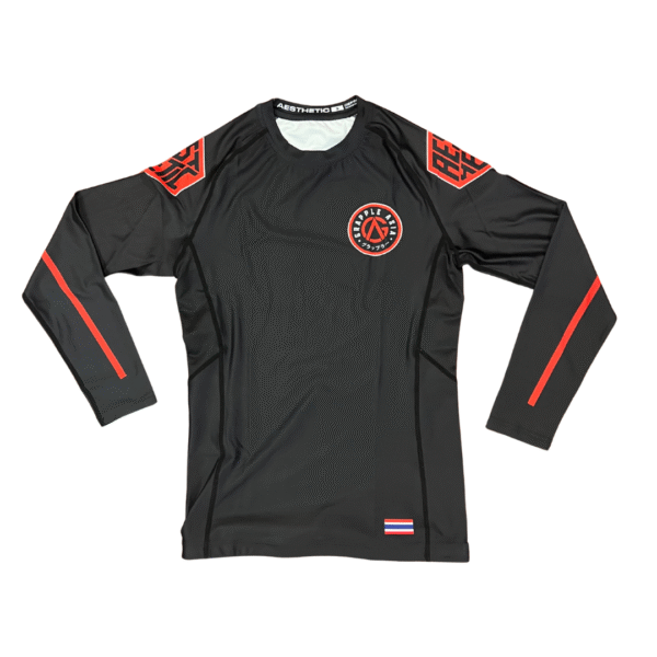 Aesthetic x Grapple Asia Rashguard - Longsleeve (Black)