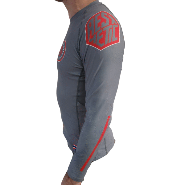 Aesthetic x Grapple Asia Rashguard - Longsleeve (Grey) - Image 3